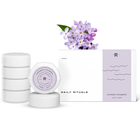 Shower Steamers | Lilac + Mint  | 6 Tablets | Gift Set